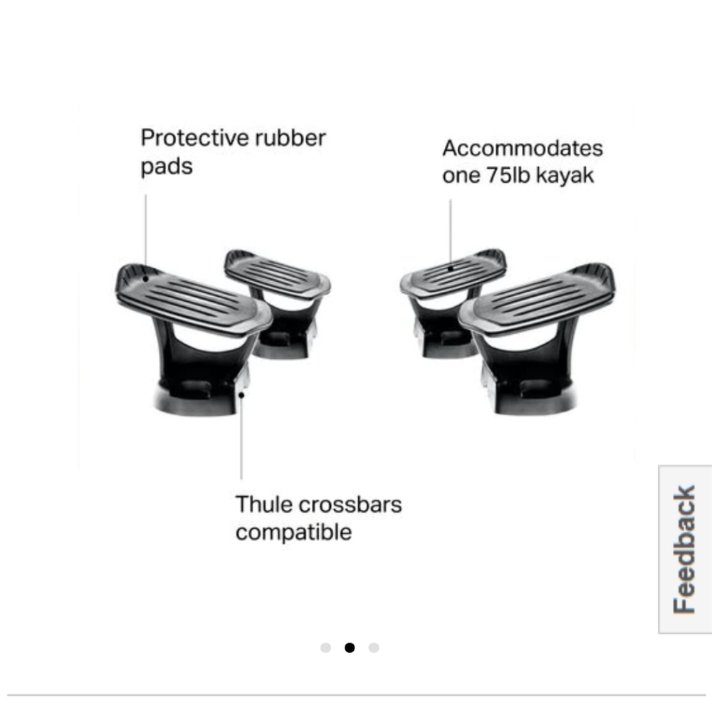 Thule top deck kayak saddle